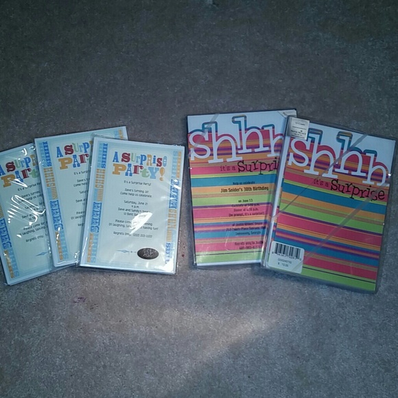 50 invitations. Surprise party invitations. New. - Picture 1 of 3