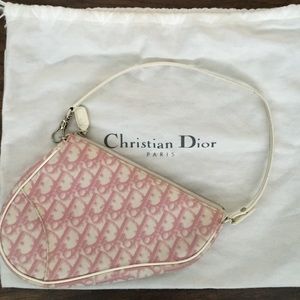 Dior mini pink saddle bag