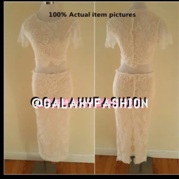 Gorgeous Lace Two Piece Dress ❤️ - Picture 2 of 3