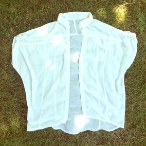 Sheer Button Up Top