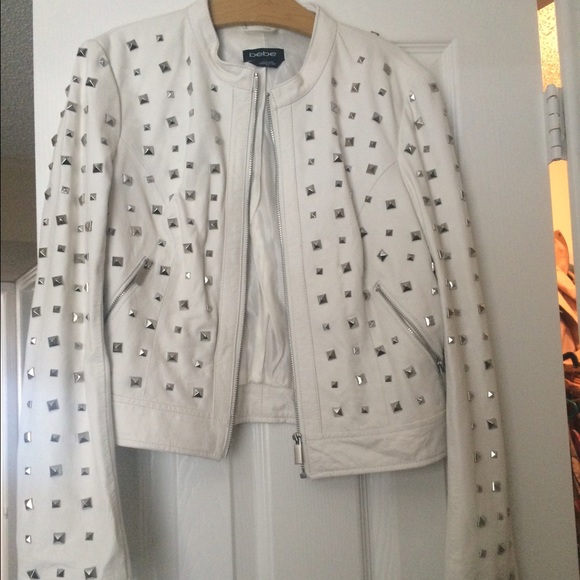 BeBe studded leather jacket!