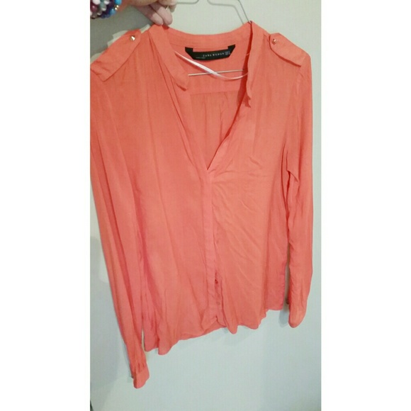 ZARA Orange Blouse