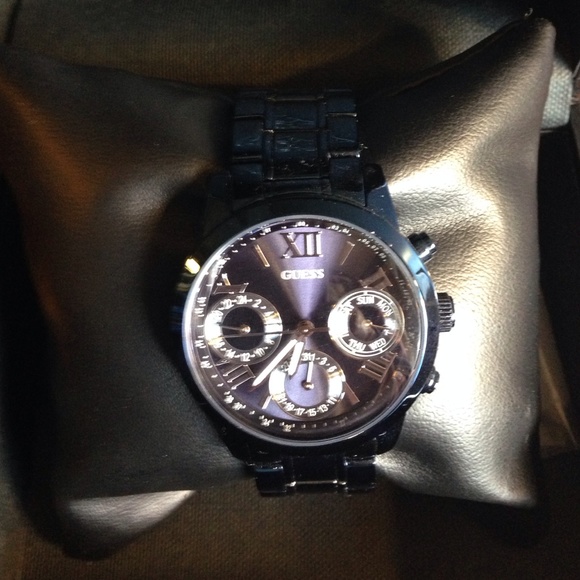 Guess Jewelry - Guess women's blue tone classic sports watch