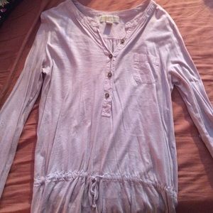 Light Lilac Michael Kors Cinched Tunic