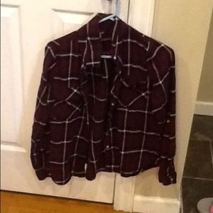 Maroon flannel