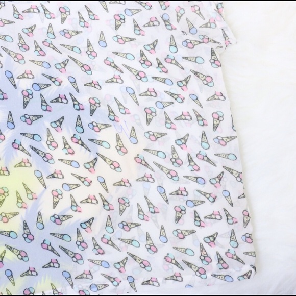 πSoldππHP LF Ice Cream Sheer Crop Top - Picture 4 of 4