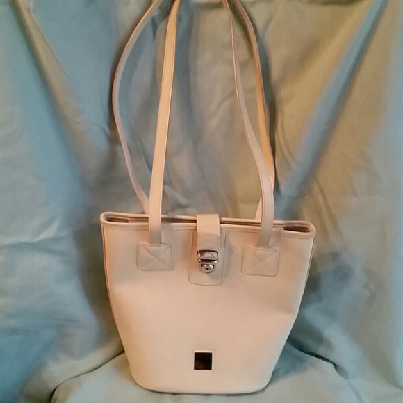 Dooney & Bourke White leather tote small