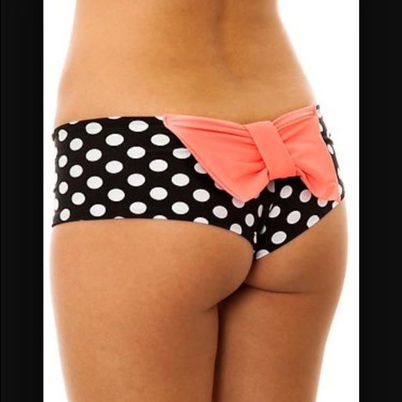 Lolli Polka Dot with Bow Bikini Bottom