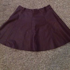 leather skirt