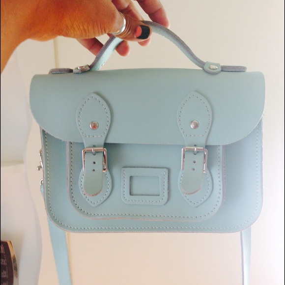 Mini cambridge satchel type leather bag