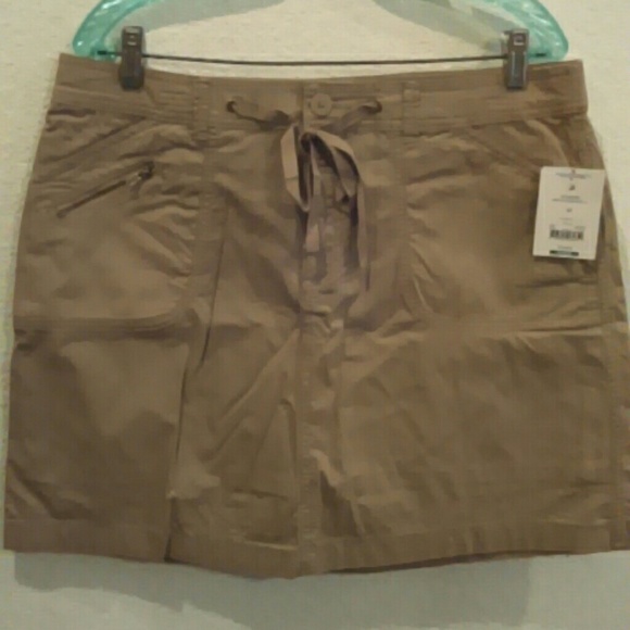 Khaki colored Skort (Shorts Underneath)