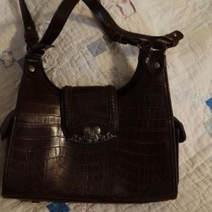 Dark brown HANDBAG