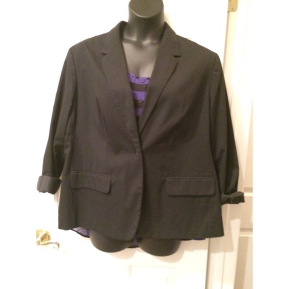 Old Navy Blazer/Black/one-button - Picture 1 of 2