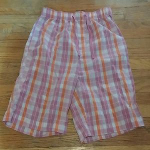 Girls drawstring sleep shorts