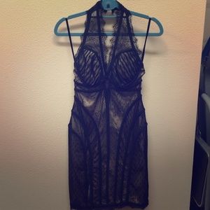 Bebe Black and Tan lace dress