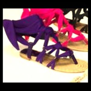 Purple sandals