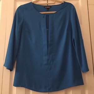 Blue 3/4 sleeve top