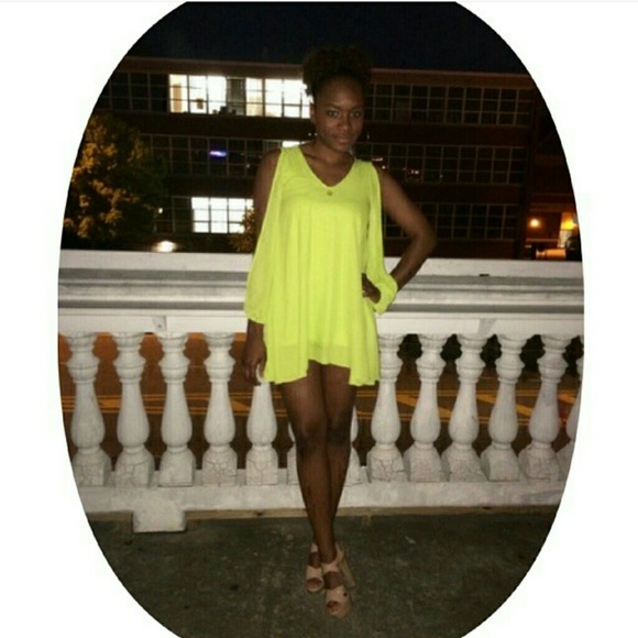 Lime green summer dress