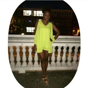 Lime green summer dress