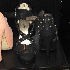 Black Studded heels