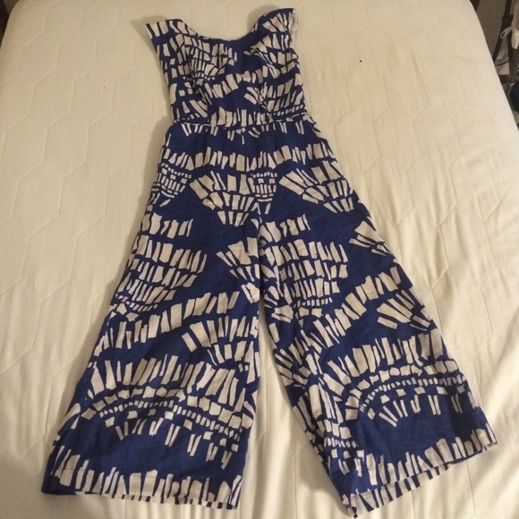 Anthropologie patterned romper