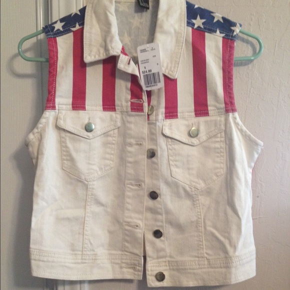 American flag denim vest - Picture 3 of 4