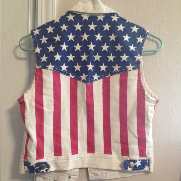 American flag denim vest - Picture 4 of 4