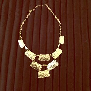 Gold statement necklace