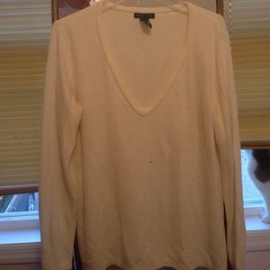 White acrylic sweater