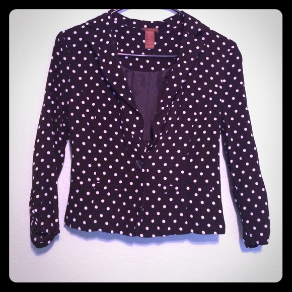 Polka dot blazer