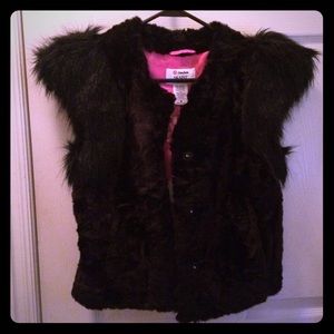 Neiman Marcus faux fur vest
