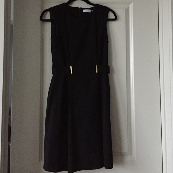 Calvin Kline black dress with belted detail