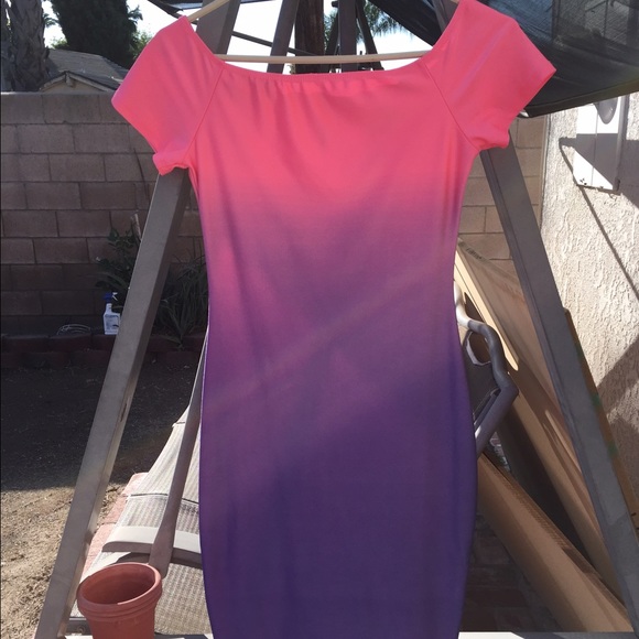 Ombré Off Shoulder Mermaid Tube Dress