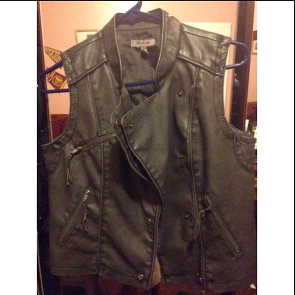 Grey Moto Vest