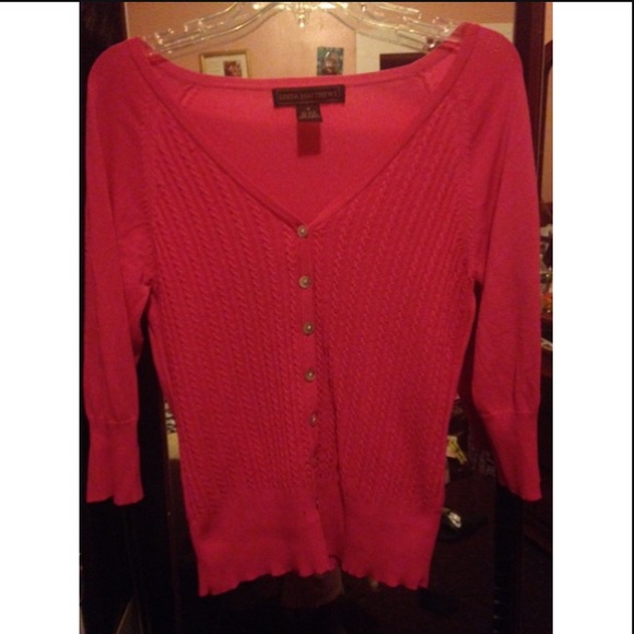 Pink cardigan