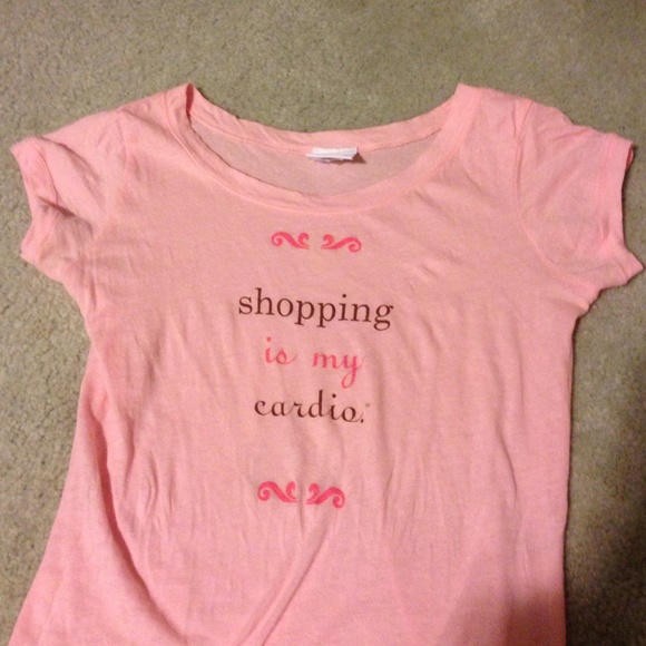 "Shopping is my cardio" tee!!