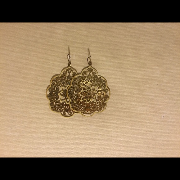 Gold and yellow earrings