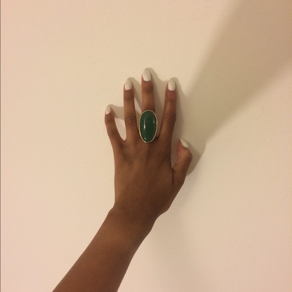 Green and gold ring