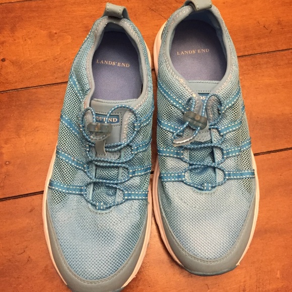 Lands' End Shoes Lands End Blue Sneakers Size 8 Poshmark