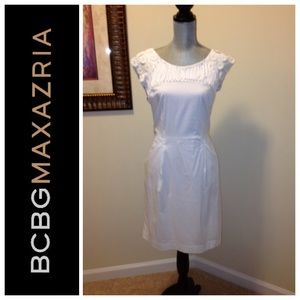 NWT BCBG White Sheath Dress NWT BCBG White Sheath Dress