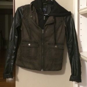 American eagle leather jacket