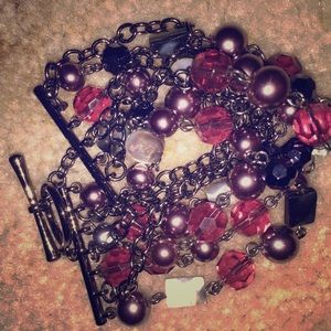 BEAUTIFUL PURPLE & BLACK BRACELET
