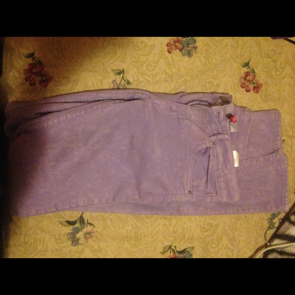 H&M light purple acid wash skinny jeans