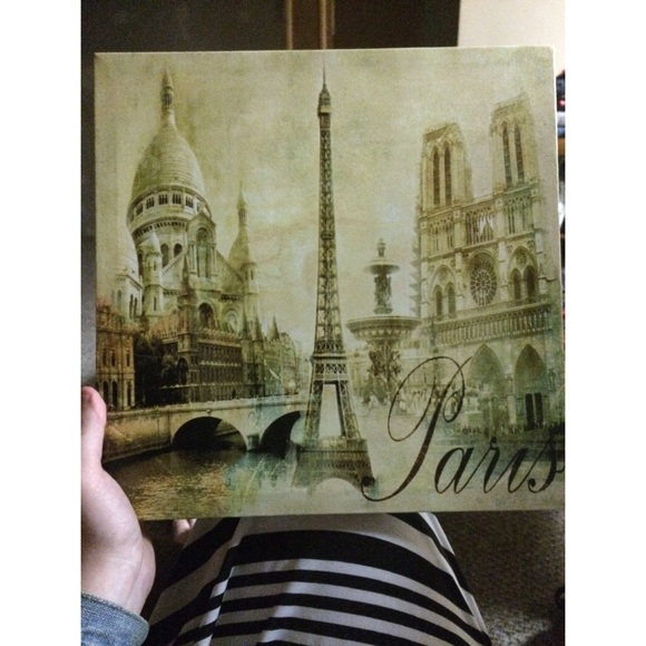 Paris scene canvas