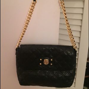 Marc Jacobs quilted bag black. 8 in high by 12