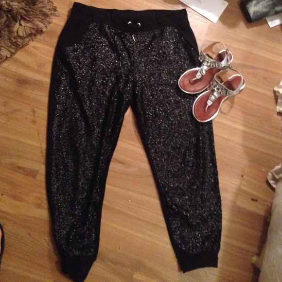 Nwot : Bling  joggers / black