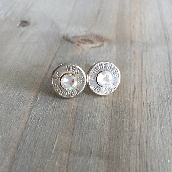 String Bird Boutique Jewelry - NEW | Winchester Bullet Earrings with Swarovski