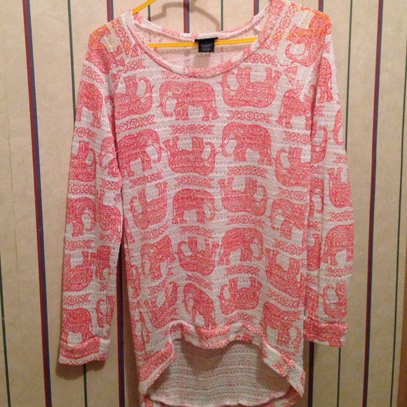 Rue 21 Elephant Print Shirt