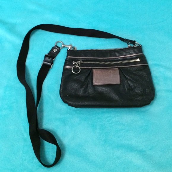 Coach Poppy black leather satchel