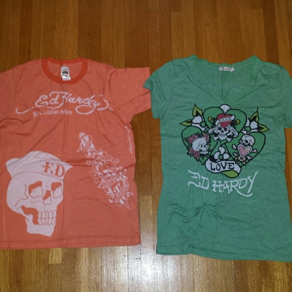 Ed Hardy Tops - Bundle: 2 Ed Hardy tees
